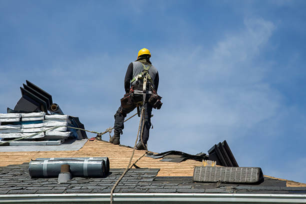 Professional Roof Replacement technician working in Kingston, NY